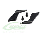 SAB Aluminum Blades Grip Arm Black Matte HF3C - Goblin Urukay Carbon - HeliDirect